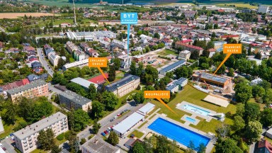 Prodej nadstandardního bytu 3+kk s dvougaráží v centru Svitav